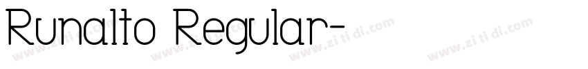 Runalto Regular字体转换
